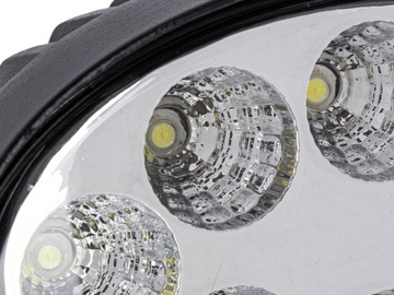 Светодиодная рабочая лампа 12В 24В 24Вт овальная рассеянного света 2 шт.