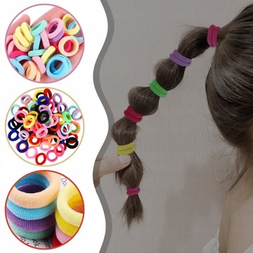 HAIR RIES RIBBLES MIX 100 ШТ. НАБОР ПАСТЕЛЬНО-РУБИНОВЫЙ МУСОР ДЛЯ ДЕВОЧКИ 100 ШТ.