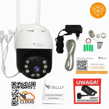 Kamera IP ORLLO Z20 4K 8 MP 5xZOOM BEZPRZEWODOWA ZEWNĘTRZNA OBROTOWA