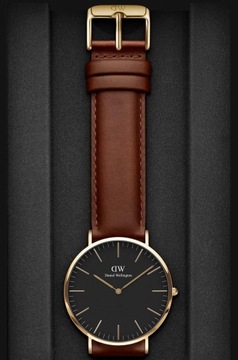 Daniel Wellington zegarek Classic 40 St Mawes męski kolor brązowy DW0010054