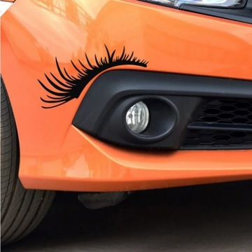 1 пара автомобильных фар наклейки для ресниц 3D милые накладные ресницы автомобильная наклейка