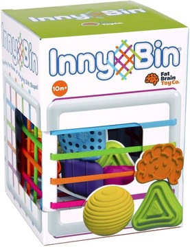 Gra Gumki Klocki ELASTYCZNA KOSTKA SORTER InnyBin Faktury Fat Brain Toys