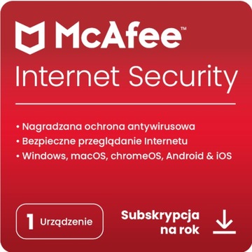 McAfee Internet Security 1PC /1 Rok