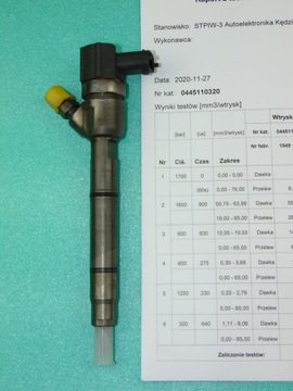 Wtryski KIA HYUNDAI 1,6CRDI 0445110256 33800-2A400 SPRAWDZONE