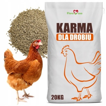 PASZA KARMA DROBNA GRANULAT OTRĘBY OWSIANE DLA DROBIU KUR NIOSEK