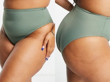 DESIGN Zielony dół od bikini z wysokim stanem 52