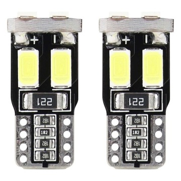 ŻARÓWKI LED CANBUS W5W POSTOJÓWKI SMD 12V T10 AMiO