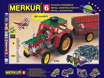 Merkur Duży Zestaw Konstrukcyjny nr 6 957 elementy 100 modeli 3604