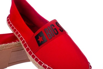 Espadryle damskie Big Star czerwone HH274476 37