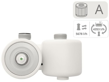Pompa Basenowa z Filtrem Filtrująca Filtracyjna Filtr Basen 5678 L/h 26636