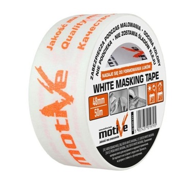 MOTIVE Taśma malarska WHITE MASKING TAPE 48 mm x 50 m 020333
