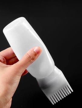 БУТЫЛОК-АППЛИКАТОР С РАСЧЕСКОЙ ДЛЯ ВОЛОС 120 МЛ ДЛЯ МАСЛЕНИЯ 1 ШТ.