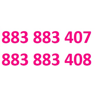 883 883 407 i 883 883 408 starter T-mobile dla dwojga złoty numer sim esim