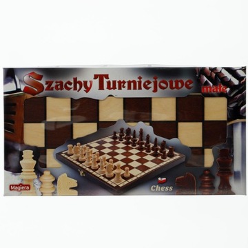 SZACHY TURNIEJOWE MAŁE 38CM. (GRA PLANSZOWA)