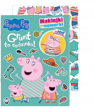 Świnka Peppa Naklejki na numerki 2 Grunt to rodzinka! - KD