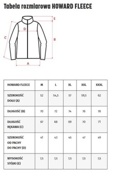 HOWARD 280 FLEECE мужской флис