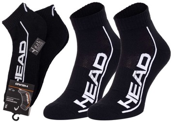 HEAD SKARPETKI STOPKI 2 PARY BLACK r.43-46