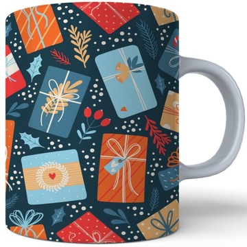 ŚWIĄTECZNY KUBEK 330ml PREZENT ŚWIĘTA POD CHOINKĘ