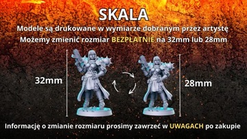 Kartol & Gorty Steampunk Duo Figurka 12k + Podstawa do DND D&D druk 3D RPG