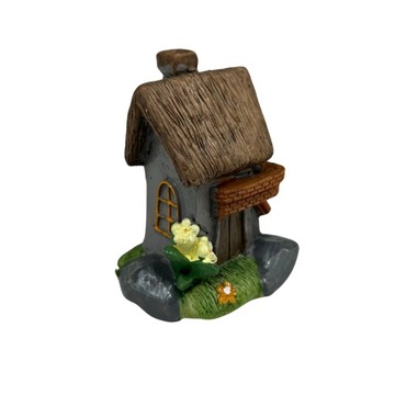 DOMEK FIGURKA CHATKA DOMKI DOM LAS W SZKLE DEKORACJA 7x5,5 cm