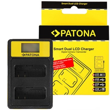 Ładowarka PATONA Smart Dual LCD USB Canon LP-E12