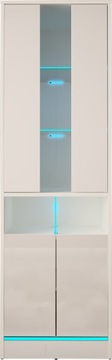 ВИТРИНА DISPARO 1 180см МАТОВЫЙ БЕЛЫЙ ГЛЯНЕЦ + RGB LED