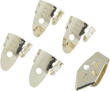 Dunlop 0225 Набор из 5 гитарных когтей, НИКЕЛИРОВАННЫЕ