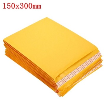 Styl 150x300mm Lot Kraft Paper Bubble Koperty Torb