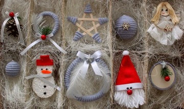 CHOINKA DREWNIANA 220CM NA ŚCIANĘ Z OZDOBAMI 40SZT