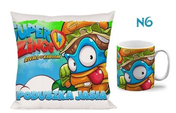 НАБОР ПОДУШКА КРУЖКА SUPER ZINGS ПОДАРОК ​​+ ИМЯ ПОДАРОК
