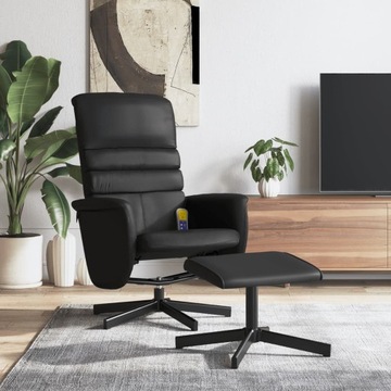 Fotel bujany VidaXL czarny