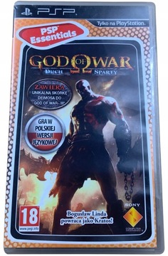 GOD OF WAR DUCH SPARTY płyta bdb+ komplet PL PSP