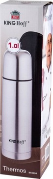 СТАЛЬНОЙ ТЕРМОС 1000 мл КЛИК-КЛАК KINGHOFF KH-405