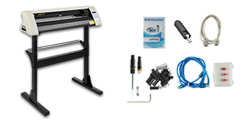 Плоттер для резки винила 720 мм, белый и черный