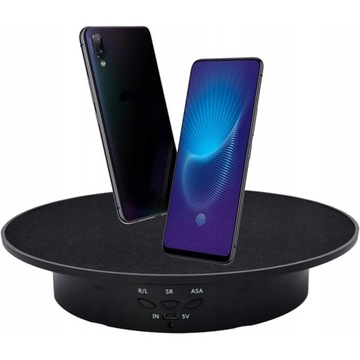 STÓŁ PODSTAWKA FOTOGRAFICZNY ELEKTRYCZNY DO ZDJĘĆ 360° 20*4CM+KABEL USB