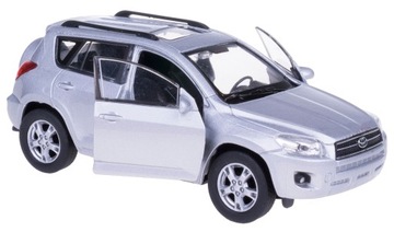 TOYOTA RAV 4 MODEL METALOWY WELLY 1:34 SREBRNY