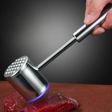 Тендерайзер для котлет, венчик и молоток из нержавеющей стали.