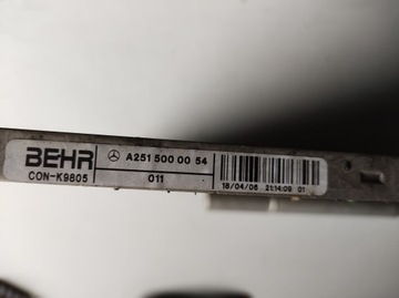 CHLADIČ KLIMATIZACE MERCEDES ML GL 164 2515000054