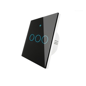 Сенсорный выключатель Light ZigBee 2 Gang, черный