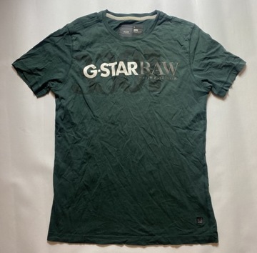 G-STAR RAW DENIM T-SHIRT VINTAGE GSRD oryginalny zielony T SHIRT rozmiar M