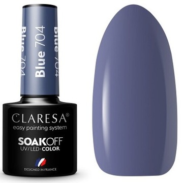 CLARESA LAKIER HYBRYDOWY UV/LED BLUE 704