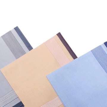 Chusteczki bawełniane męskie Hanky Premium 40x40cm w stylu klasycznym H 12 szt. Losowo