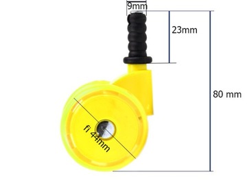 KÓŁKA DO CHODZIKA OBROTOWE MIĘKKIE SILIKONOWE YE