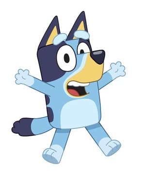 Naklejka ścienna dla dzieci Bluey
