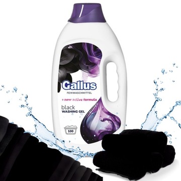 Gallus Black 100 prań 4l żel płyn do prania czarnych i ciemnych tkanin