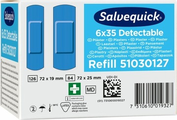 Обнаруживаемые пятна Salvequick Cederroth