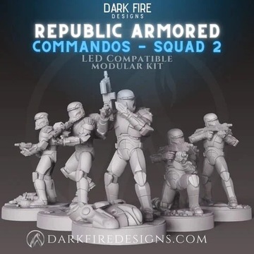 Republic Armored Commandos Squad 2 model pasuje do gry StarWars Legion