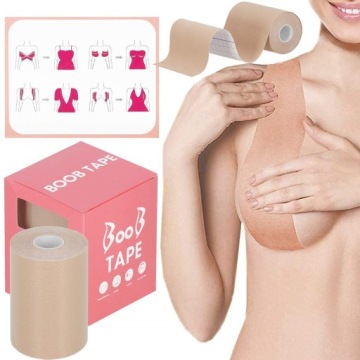ЛЕНТА ДЛЯ ПОДЪЕМА ГРУДИ PUSH UP TAPE, ВЫРЕЗ 7,5 СМ, ОРИГИНАЛЬНАЯ СИСЬКА