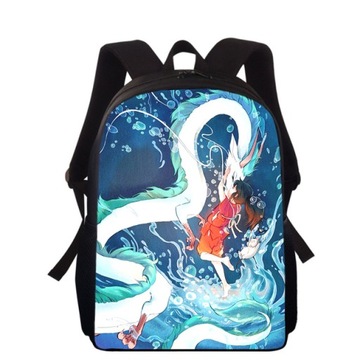 Backpack Anime porywający 15-calowy nadruk 3D plec