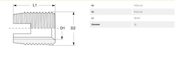 Сломанные втулки, ремонтная резьба М10х1,5, втулка 18мм.